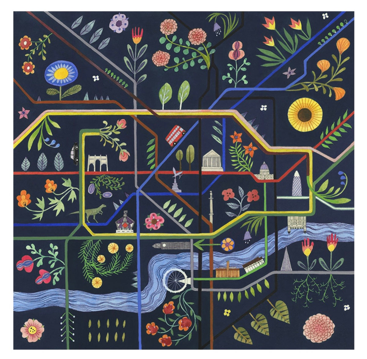 A Map of the Underground. Indigo.